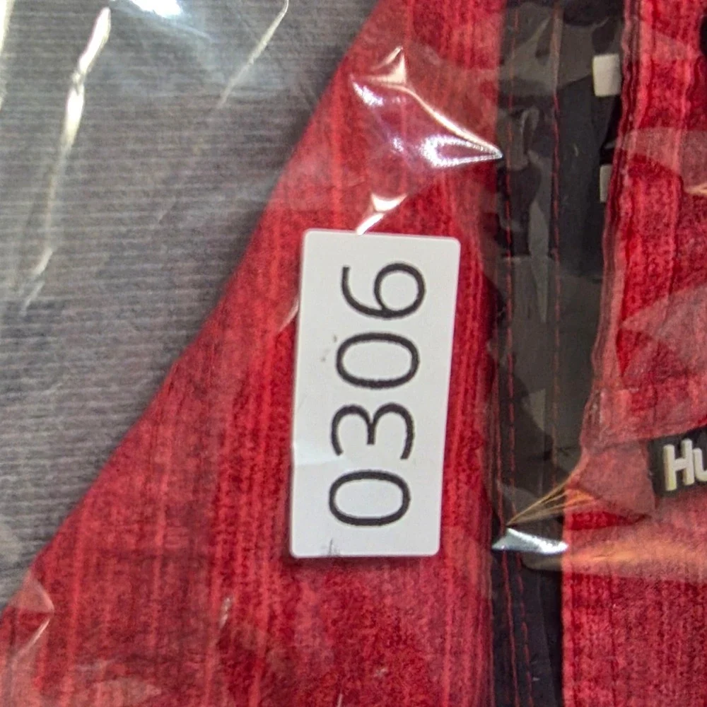 Hurley Board Shorts Mens 32 Red Phantom Stretch Cargo Swim Trunks Surfwear